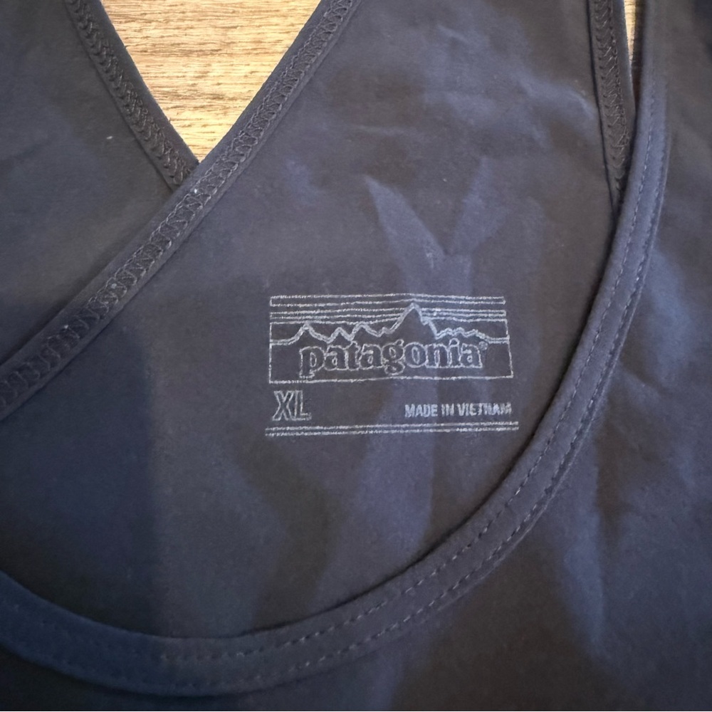 Patagonia Women's Black Fleetwith Tie Waist Mini Dress Size XL - Picture 7 of 10